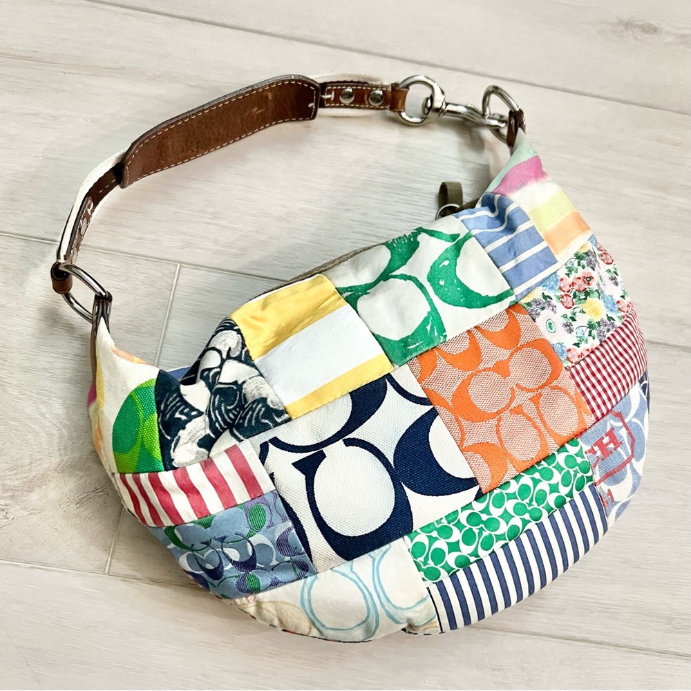 Y2K Coach Hampton Patchwork Multicolor Patchwork … - image 2